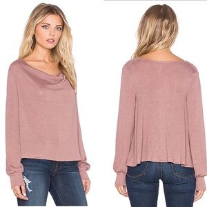 Free People Shimmer Palmer ope in Smoky Mauve